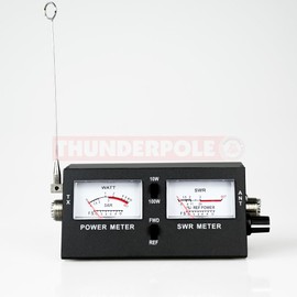 SWR Meter & Power Meter | Thunderpole SWR 171 for CB Radio | 26-30 MHz 100w Includes a FREE Antenna Tuning Guide