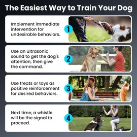 JUKORUIK Dog Whistle, Dog Training Whistle to Stop Barking Neighbor's Dog, 2 Pack Adjustable Ultrasonic Silent Dog Recall Training Whistles with Lanyard, Professional Dog Whistle for All Dogs