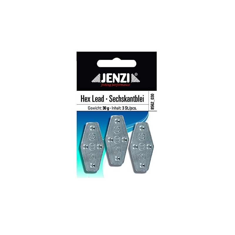 Jenzi Casket-/Hex Lead Weights, 120g 1 pcs.