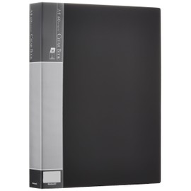 Nakabayashi CBE-1034D Clear Book Clear File E A4 60 Pockets Black
