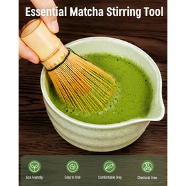 Natural Bamboo Broom - ThymeSpace Traditional Japanese Matcha Broom Tool Matcha Powder Broom for Ceremonies