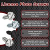 100 Pack License Plate Screws for Front and Back License