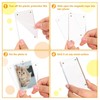 Zalizr 6 Pack Acrylic Magnetic Frames for Refrigerator, Clear Picture
