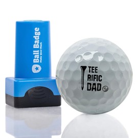 HODL 21 Ball Badge Golf Ball Stamp – Self-Inking Golf Marker, Quick-Dry & Waterproof – No Leaks, No Messy Refills – Durable, Reusable Golf Ball Stamper Golfing Gift & Accessory (Tee Rific Dad)