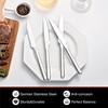KINGSTONE Sharp Steak Knives, German Stainless Steel Steak Knife Set