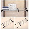 BAOYOUNI Expandable Shelf Closet Tension Rod Adjustable Shelving Unit Storage