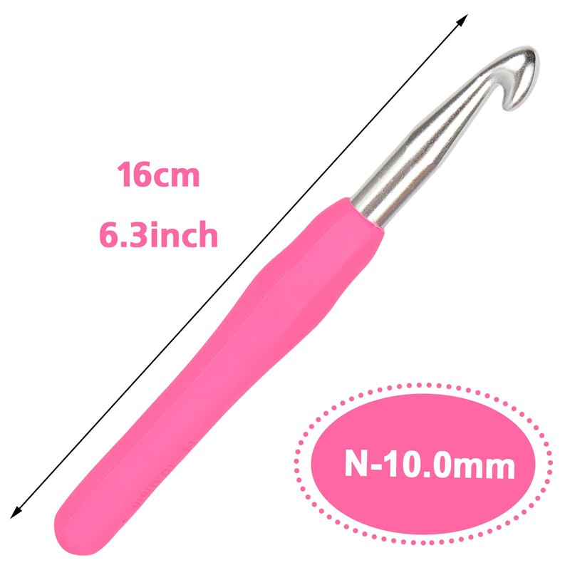 Coopay Crochet Hooks 10.0 mm, Pack of 2 Small Crochet