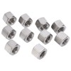 10Pcs Coupling Nut Hex M12 Stainless Steel Rod Connector Nut