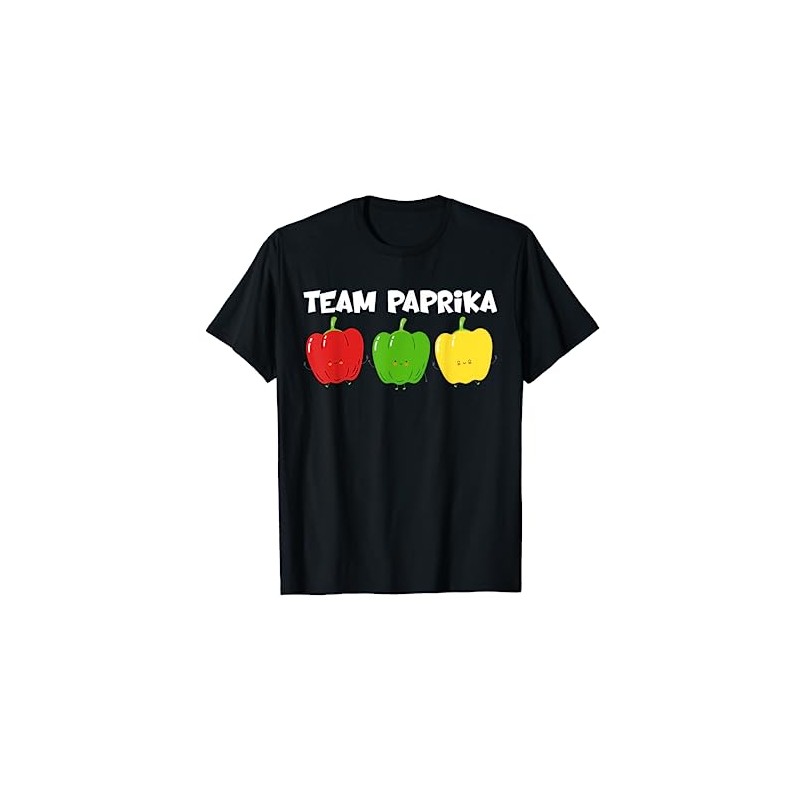 Team Paprika Red Yellow Green Pepper Nuts Vitamin Supplier T-Shirt