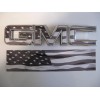 EmblemsPlus GMC Sierra Black American Flag GMC Grille Emblem Overlay