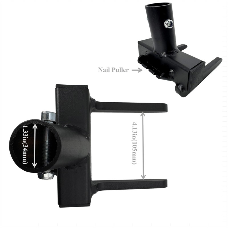 WujinJoy Pallet Buster with Nail Puller, Deck Wrecker Pry Bar,