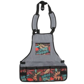 WearResisting Adjustable MultiPocket Oxford Cloth Splicing Tool Apron CrossBack Straps