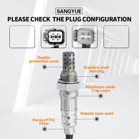 Sangyue 2X Oxygen Sensor for Honda Element 2003 2004 2005 2006 2007 2008-2010 2.4L Upstream + Downstream
