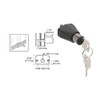 CRL Black Chrome Keyed Alike Sliding Door Lock - 0911BCKA