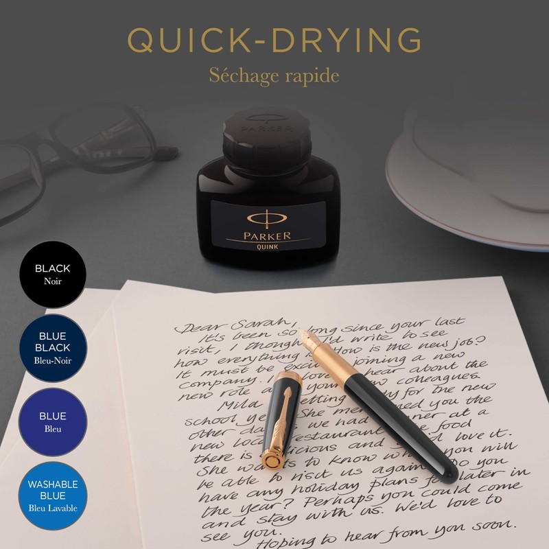 Parker flacone di inchiostro liquido Quink per penna stilografica |
