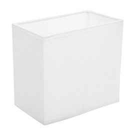 Alipis White Rectangular Lampshade - Table Lamp Floor Lamps Replacement E27 Fabric Lamp Shade Natural Linen Lamp Cover