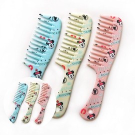 Large Minnie Mouse Simple Character Hairbrush Children's Gift 3ea