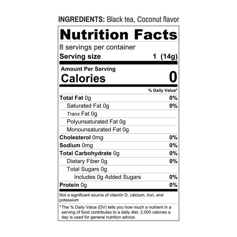 HTeaO Iced Tea (Coconut Black, 8 CT)