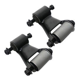 iiLentes 722-032 722-029 Rear Leaf Spring Hanger Bracket Shackle Kit For 1999-2013 Chevy Silverado 1500 GMC Sierra 1500