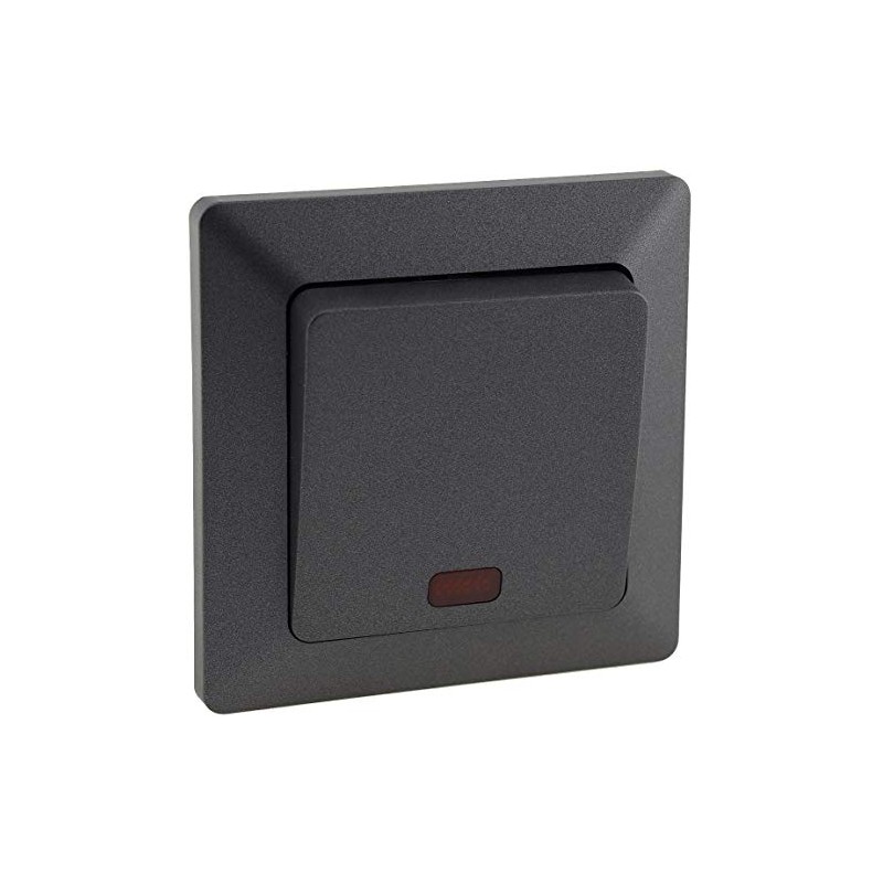 Milos Socket Switch Button Sets I Anthracite