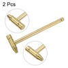 sourcing map 2pcs Mini Multifunction Copper Hammer 160x52mm Small Brass