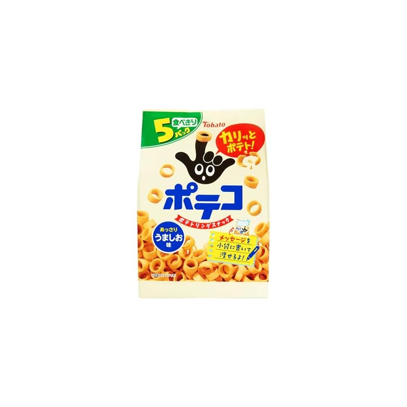 Tohato 5-Piece Poteco Umai Taste, 3.9 oz (110 g)