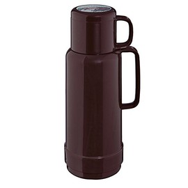 Rotpunkt Vacuum Flask 80 Inches 1.0 L Black Cherry Red Stainless Steel 20 x 10 x 10 cm