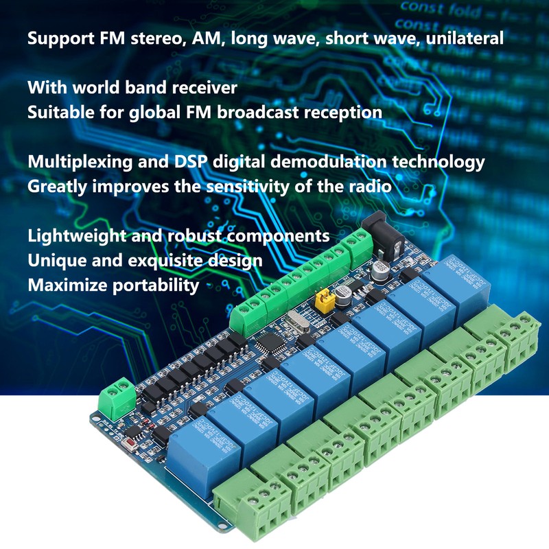 Relay Module 8 Channel Optocoupler Isolated Input Output Board Control
