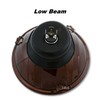 Octane Lighting 5 3/4 Inch Crystal Smoked Halogen Headlight Metal