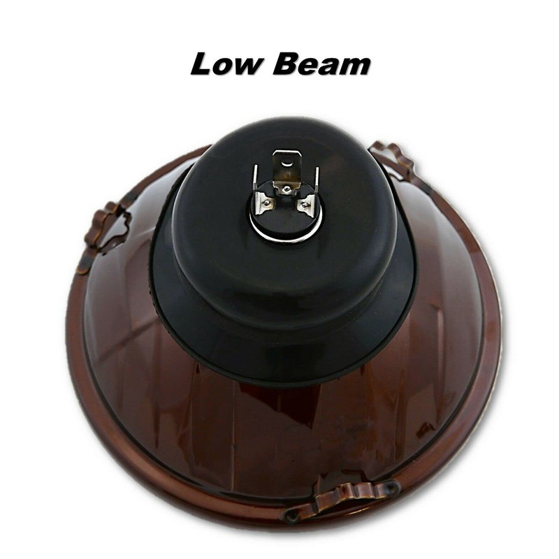 Octane Lighting 5 3/4 Inch Crystal Smoked Halogen Headlight Metal