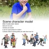 16Pcs People Figurines Model Little Farmer People Figures Realistic Hand
