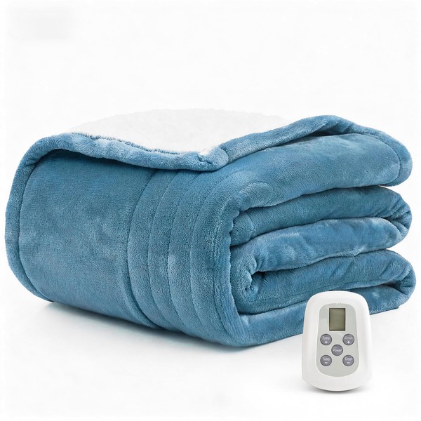 Heated Blanket Electric Blanket Twin 62"x84" Fast Heating Electric Blanket