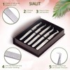 SIALIT Lash Tweezers for Classic & Volume Lashes, Pack of