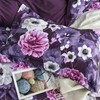Luxton Antonella Garden Floral Plum Quilt Cover Single Botanical 2pcs