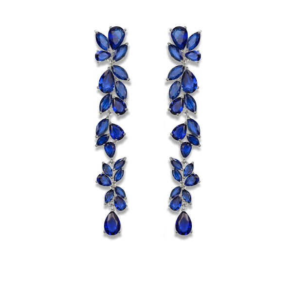 EVER FAITH Wedding Earrings for Brides, Gorgeous Cubic Zirconia Bridal