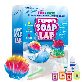 Wings Giant Soap Making Kit for Kids, DIY Unicorn Craft Kit Kids-STEM Science Kits-Make Your Own Soap Kit, Kids Activity Set, Unicorn Birthday Gift for Girls Boys Ages 6 7 8 9 10 11 12