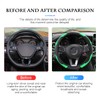 CGEAMDY Universal Car Steering Wheel Cover Non-Slip Breathable Durable Microfiber