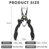 TRUSCEND Lockable Handy Fishing Pliers with Innovative Ergonomical Handle, Corrosion