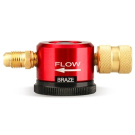 Nitrogen Purging Tool,Hvac Tool for Quickly And Easily Adjusting Nitrogen,Red Nitrogen Regulator,Standard 1/4" Hose Compatibility