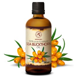 Sea Buckthorn Oil 100 ml - Hippophae Rhamnoides - Cold Pressed - Sea Buckthorn Oil - Pure & Natural - Carrier Oil - Care Oil - Body Oil - for Skin Care - Face - Body Care