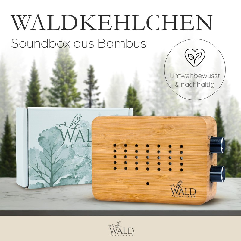 WALDKEHLCHEN - Bird Chirping Box Toilet Motion Sensor Made of