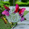 Hanging Solar Light Butterfly Solar Garden Lights with Colourful Butterflies