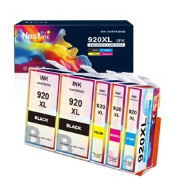 Nestink 920xl Printer Cartridges (2 Black 1 Cyan 1 Magenta 1 Yellow) Compatible HP920 920 XL HP 920xl Printer Cartridges Compatible with HP Officejet 6000 6500 6500A 7000 7500 7500A Printer