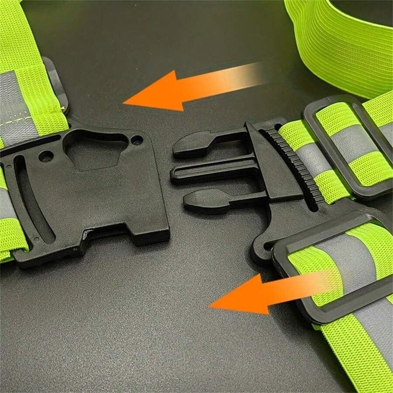 MJK Essentials Unisex Ultra-Reflective Safety Vest – Adjustable, High-Visibility Gear