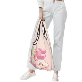 HTSW Eco Bag, Large Capacity, Stylish, Kirby, Compact, Foldable, Popular, Handbag, Durable, Waterproof