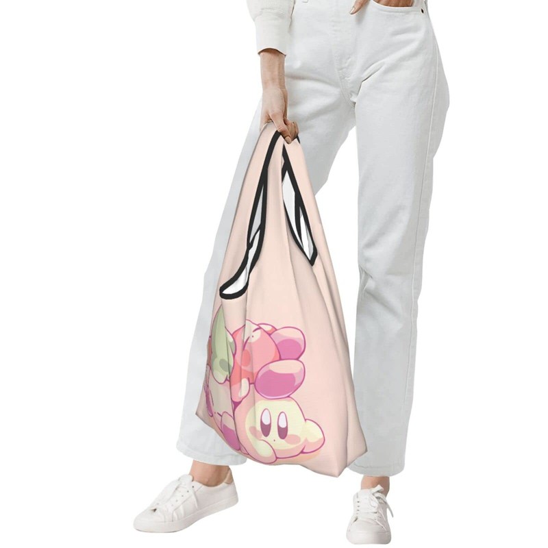 HTSW Eco Bag, Large Capacity, Stylish, Kirby, Compact, Foldable, Popular,