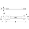 KS Tools 517.1412 Spanner Double-Ended Heavy-Duty Spanner 12 x 13
