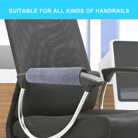 Wheelchair Armrest Cover Armrest Pad - Adjustable Widened Nylon Velcro Fastening, Comfortable Armrest Support Pressure Relief Pad for Wheelchairs and Office Chairs Memory Foam Pads, Pack of 2