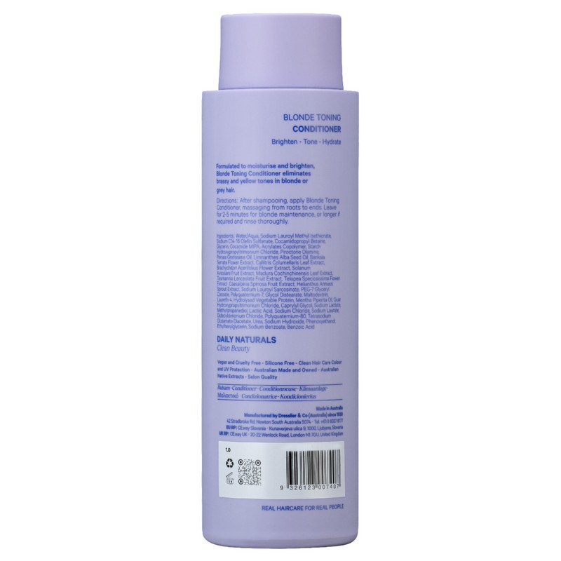 Daily Naturals Clean Beauty Blonde Toning Conditioner 275ml