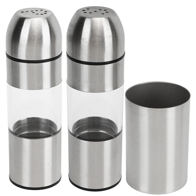 Stainless Steel Seasoning Bottle Multipurpose Food Grade Refillable Rustproof Salt